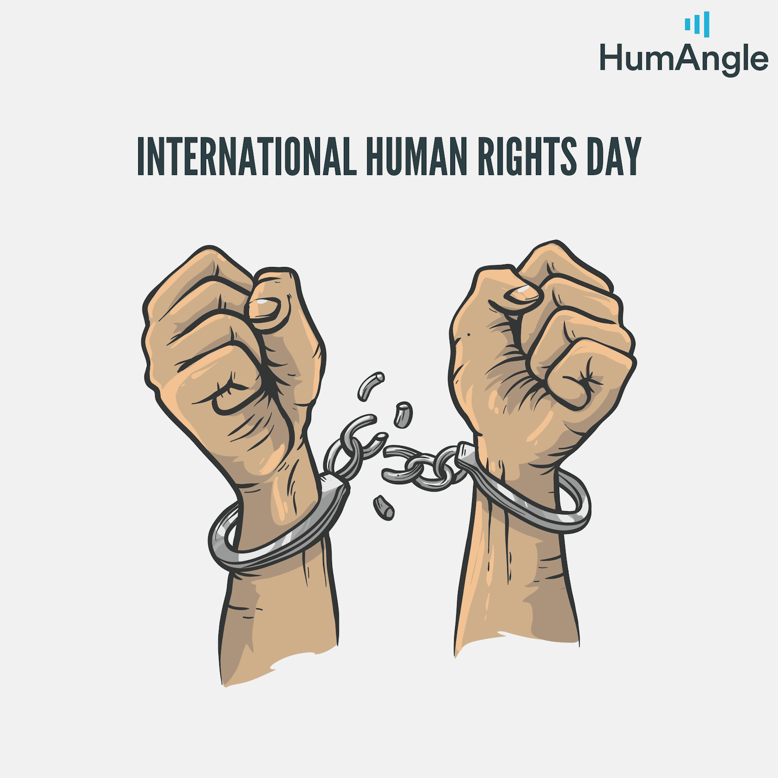 International human rights day graphic design by HumAngle.