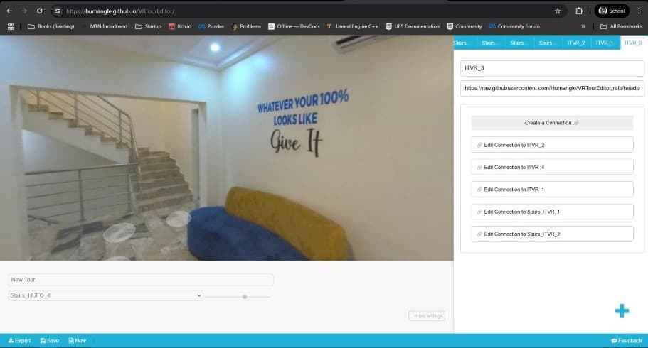 HumAngle VR Tour Editor interface