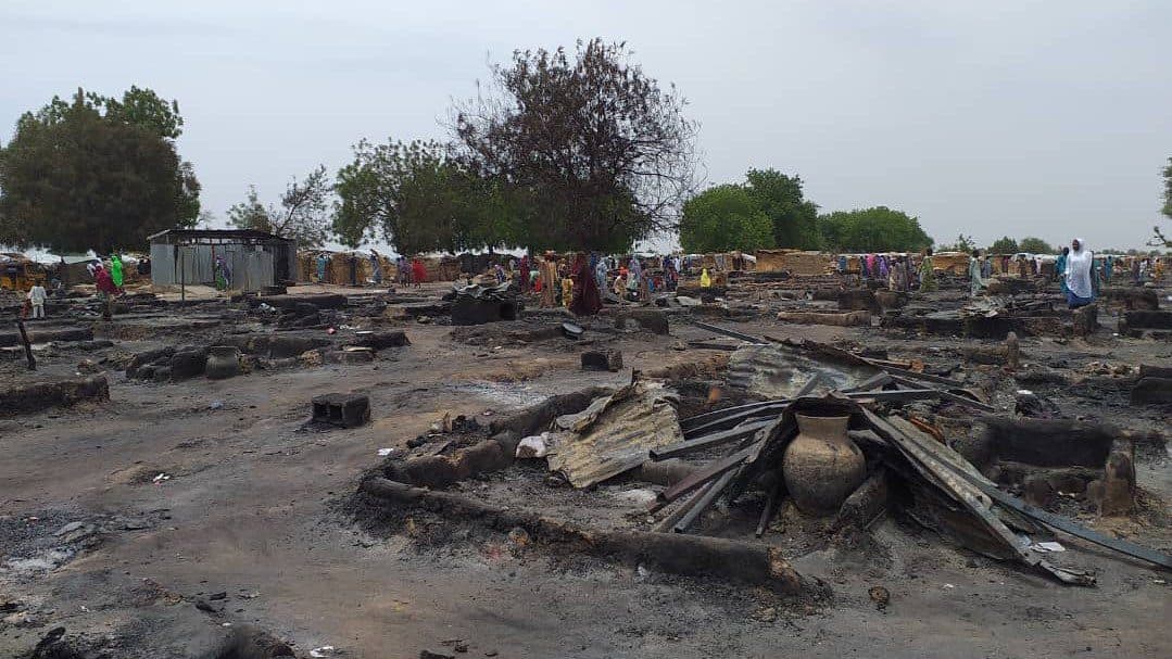IDP Camp Gutted By Fire As ISWAP Attacks Three Borno Communities