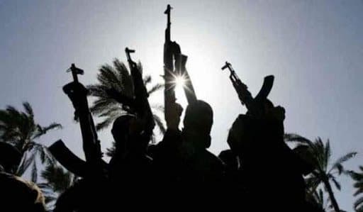 Silhouette Photo of Armed shooters