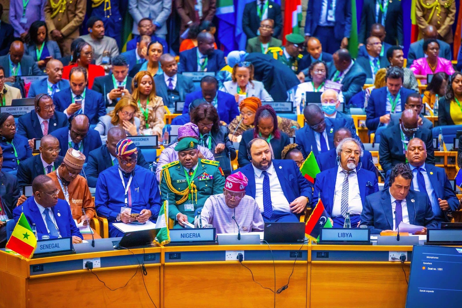 African leaders during the AU conference in Kenya.
