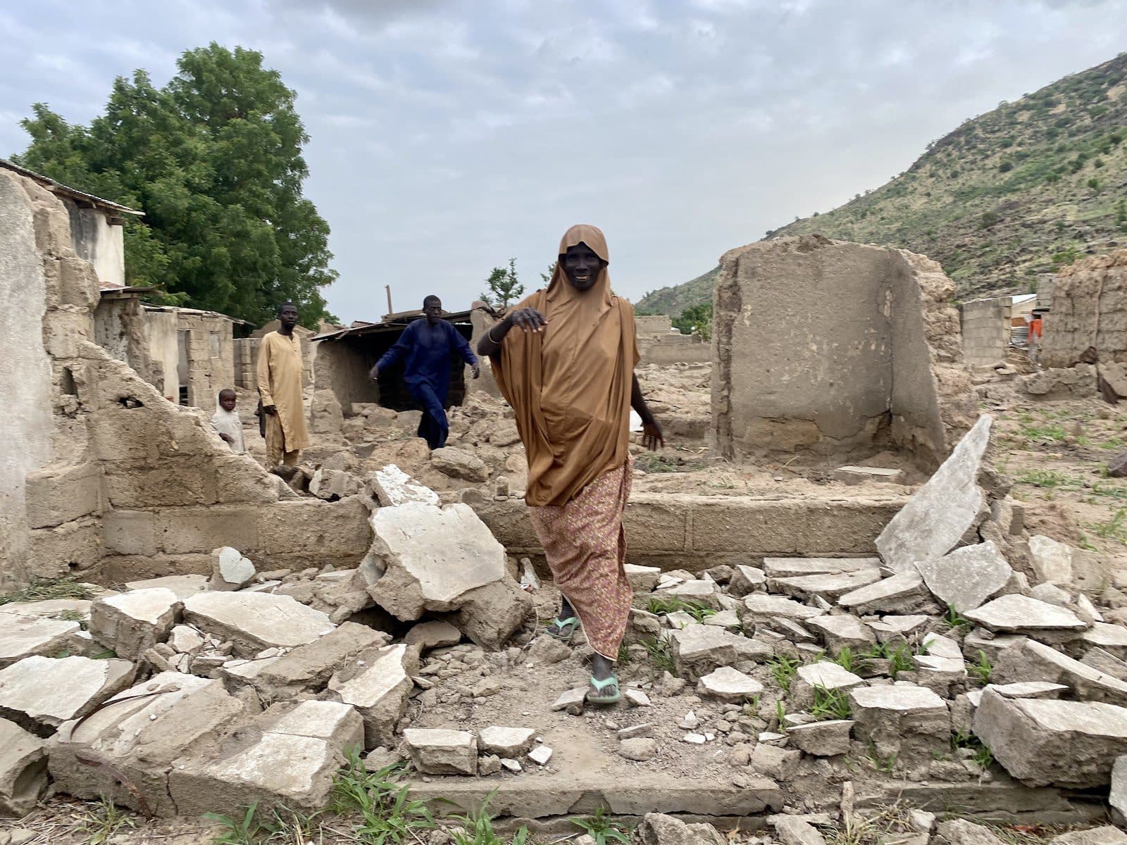 Kirawa residents whose houses were destroyed.