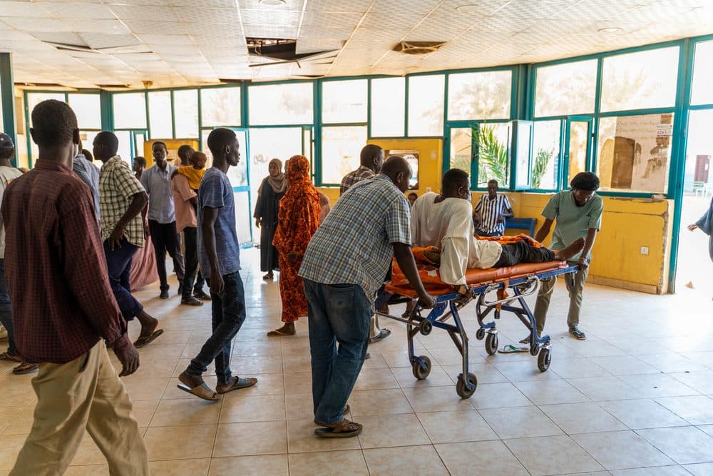 Patients continue trooping into Bashair Hospital, the only accessible medical facility now in Southern Khartoum.