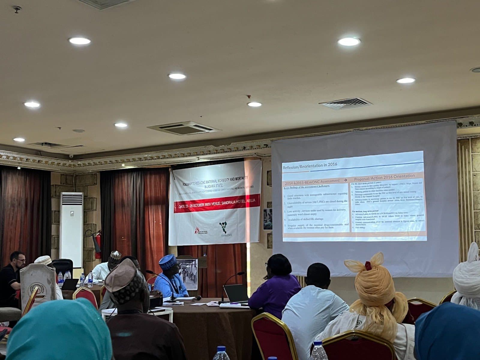 A session during the MSF workshop in Abuja.