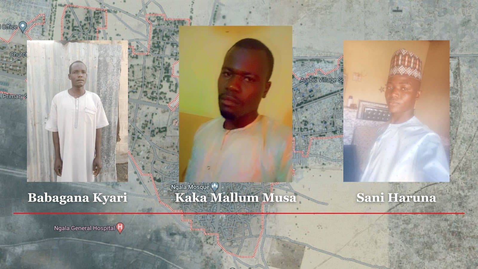 Photo of Babagana Kyari, Kaka Mallum Musa, and Sani Haruna.