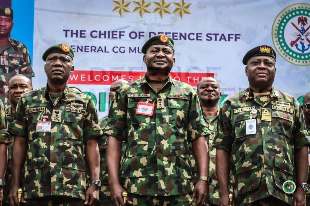 Nigeria’s service chiefs: Picture: Defence Headquarters