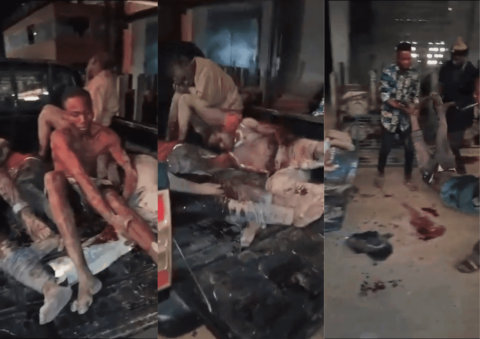 Screenshots from the viral video.