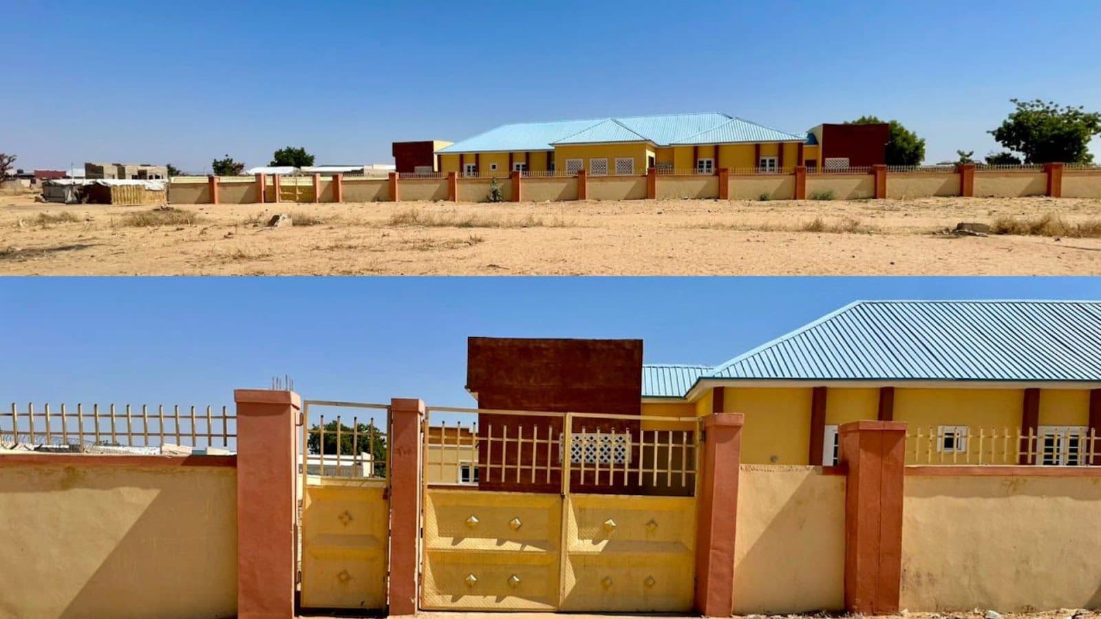 Healthcare building in Malamari village in Maiduguri, the capital of Borno State. Photo: Usman Abba Zanna/HumAngle.