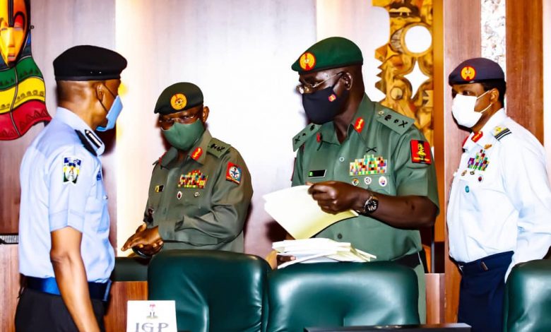 President Buhari Rebukes Service Chiefs But Retains Them In Their Jobs