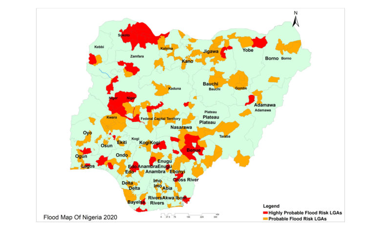 28 States, 102 LGAs More Probable To Witness Flooding In 2020 - Data