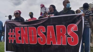 EndSARS protesters in Abuja.