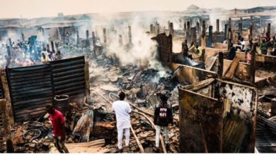 We Are Suffering: Sabo Market Traders Protest After Inferno, Demolition