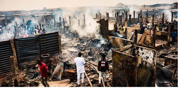 We Are Suffering: Sabo Market Traders Protest After Inferno, Demolition
