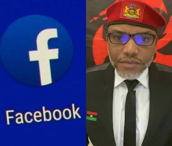 IPOB Accuses Facebook Of Collusion For Deleting Nnamdi Kanu's Account