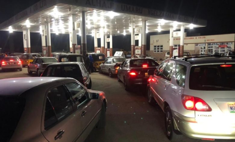 Matrix filling station along Airport Road, Maiduguri, on Feb. 18, 2021. Photo: Kyari Mustafa/HumAngle