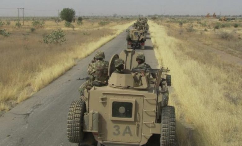 File. Nigerian troops in Northeast.