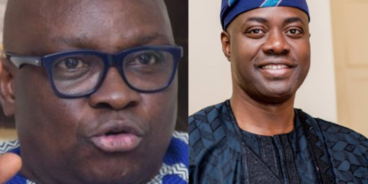 Ex-governor, Ayodele Fayose and Governor Seyi Makinde