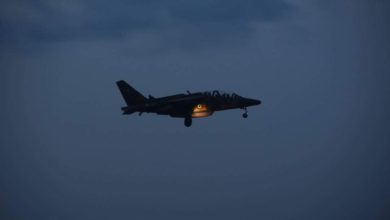 Nigerian Air Force Alpha Jet on Night mission