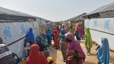 IDPs in one of the closed camps in Maiduguri