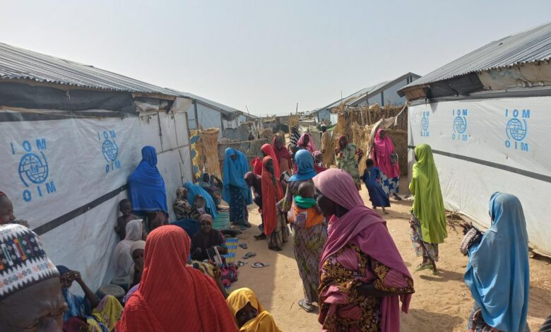 IDPs in one of the closed camps in Maiduguri