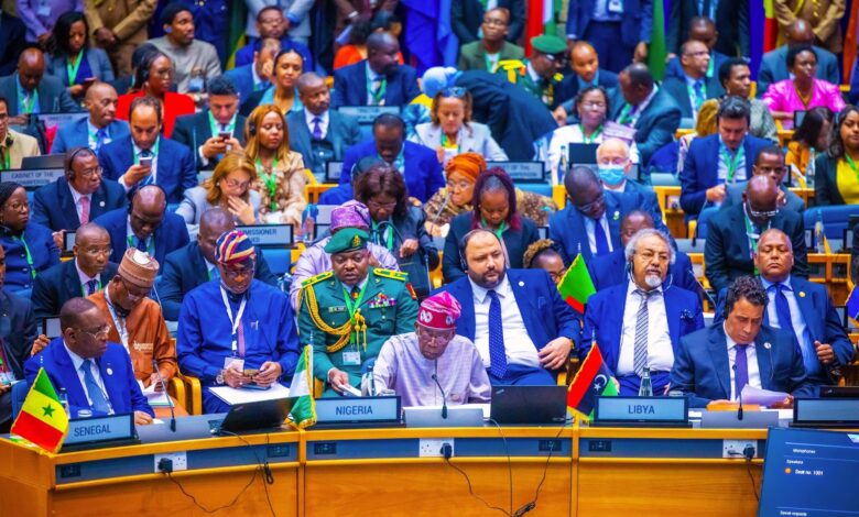 African leaders during the AU conference in Kenya.