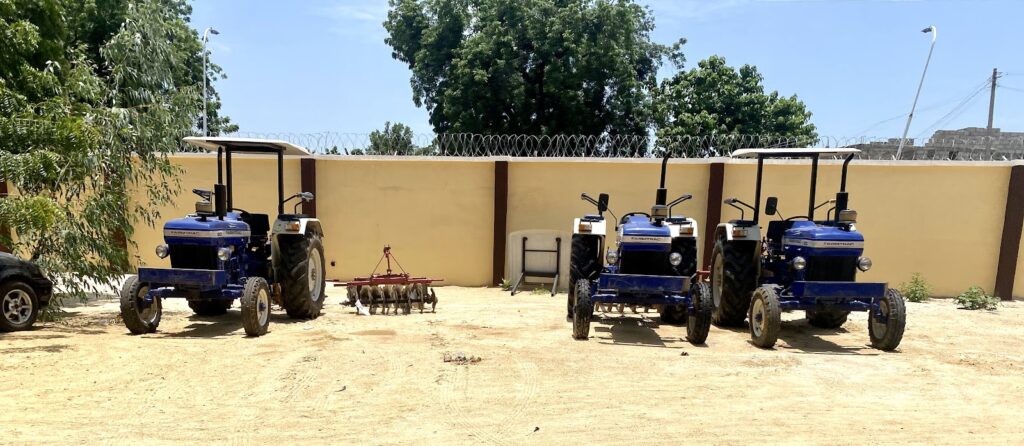 Government tractors at Maiduguri secretariat, Borno State