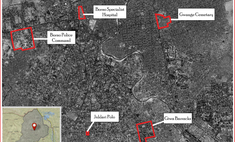 Map of Maiduguri