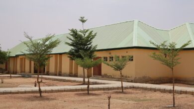 A deserted Government Secondary School, Jangebe, Zamfara, after terrorists invaded it in 2021.