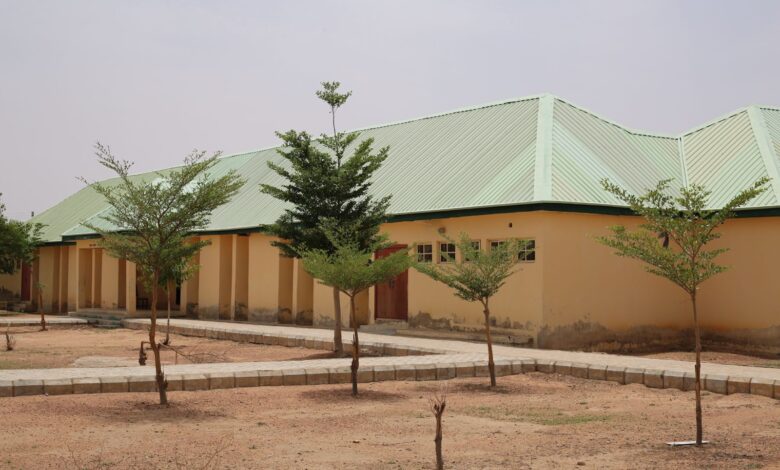 A deserted Government Secondary School, Jangebe, Zamfara, after terrorists invaded it in 2021.