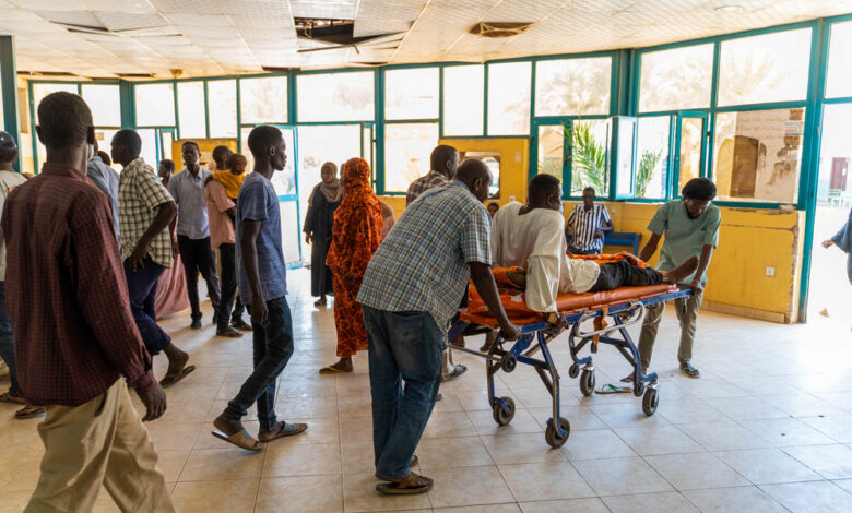 Patients continue trooping into Bashair Hospital, the only accessible medical facility now in Southern Khartoum.