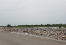 Improper dump site on Yola-Mubi highway, Adamawa State, North East Nigeria.