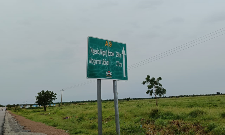 The Nigeria-Niger border in Jibya, Katsina.