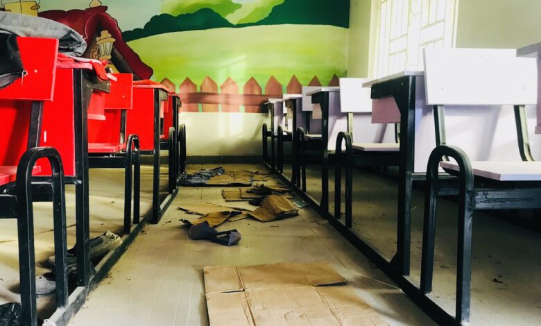 One of the 40 air-conditioned classrooms inside the Aliko Dangote Primary School in Maiduguri.