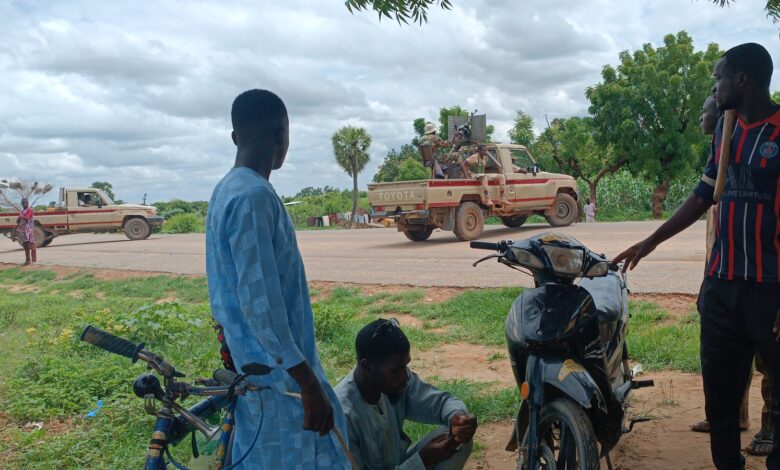 Nigerien soldiers at the Jibia-Maje border with Nigeria. Credit: Aliyu/HumAngle.