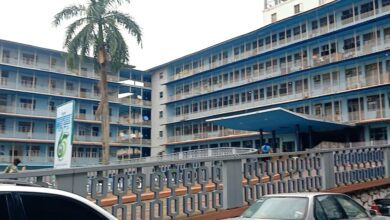 One of the buildings where hundreds of patients are receiving treatment at the University College Hospital in Ibadan, Oyo State.