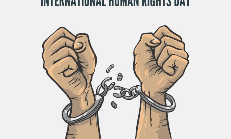 International human rights day graphic design by HumAngle.