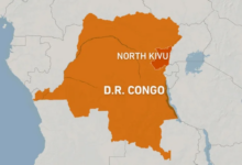 A map of DR congo