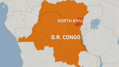 A map of DR congo