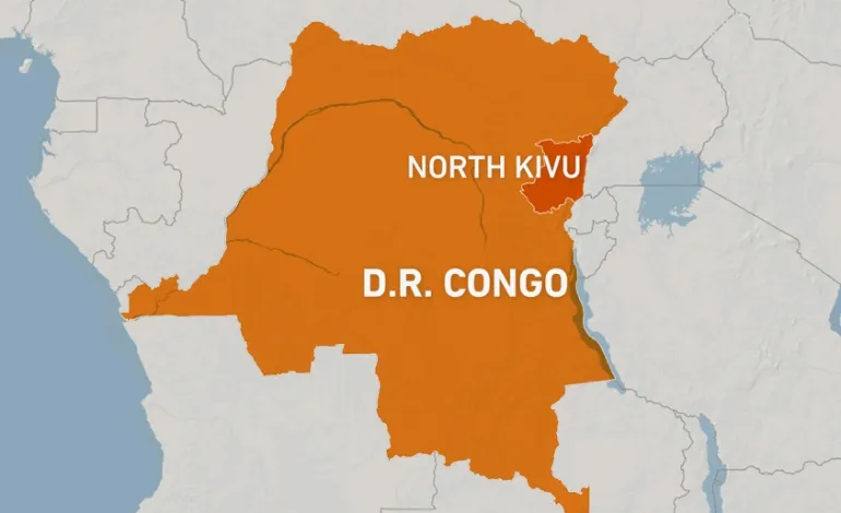 A map of DR congo