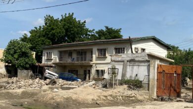 An old and dilapidated house