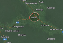 Map highlighting Lubutu, with surrounding areas and roads like N31 shown, against a green landscape background.