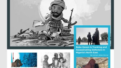 Magazine cover titled "HumAngle’s Top 10: Atypical Stories of 2025" featuring topics on Boko Haram and Nigerian issues.